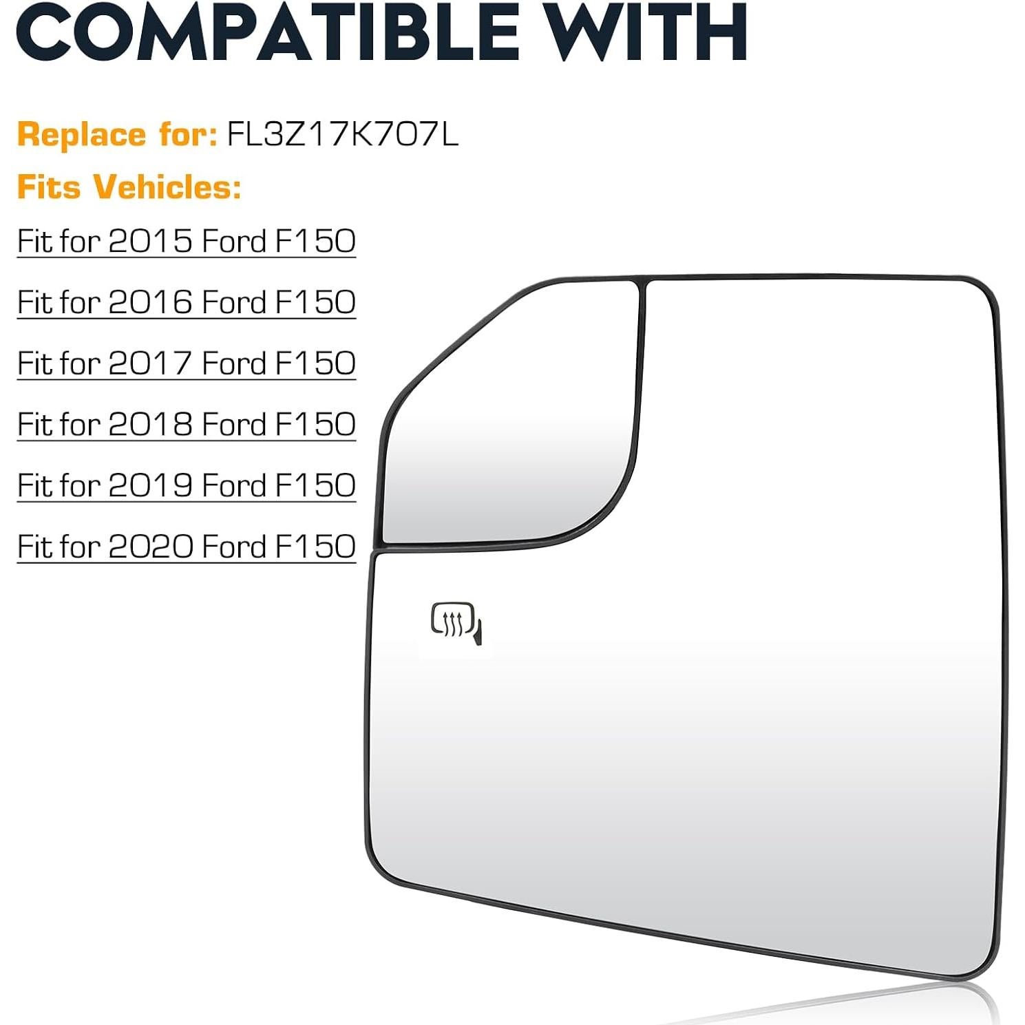 Espejo calefaccionado izquierdo Ford F-150 2015-2020 Cenfeild