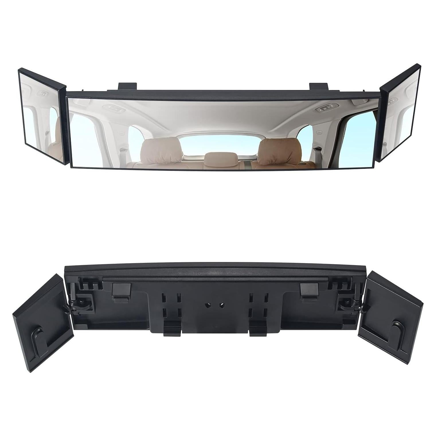 Espejo Retrovisor Curvado MIAOKE 39 cm Ajustable para Auto