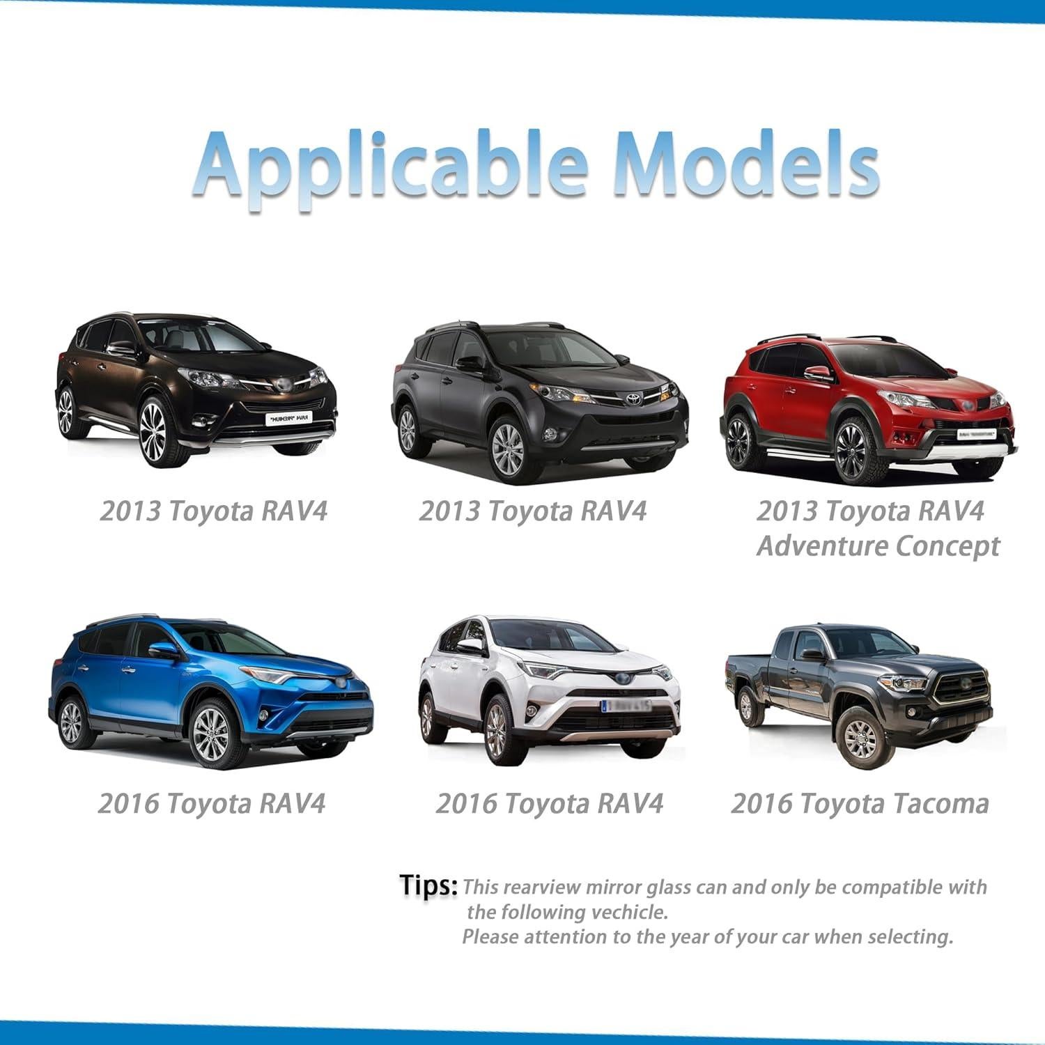 Cristal Espejo Lateral Izquierdo Toyota RAV4 2013-2018 MENGYUCAR