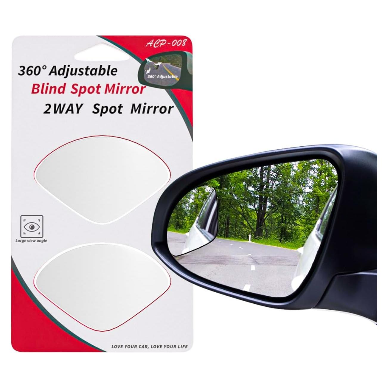 Espejos de Punto Ciego Universales D & K Exclusives, Vidrio HD