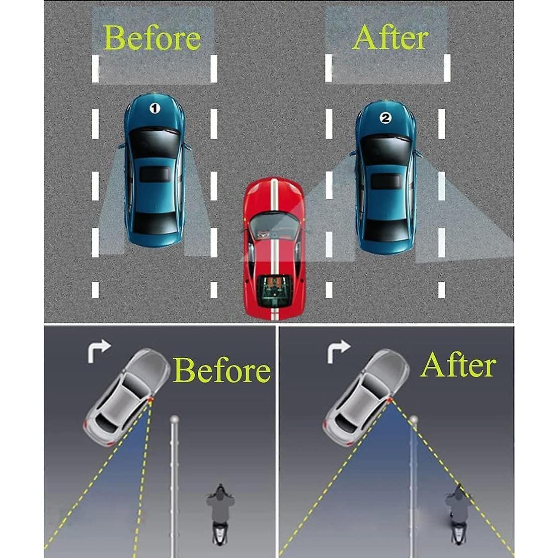 Espejos de Punto Ciego Universales D & K Exclusives, Vidrio HD