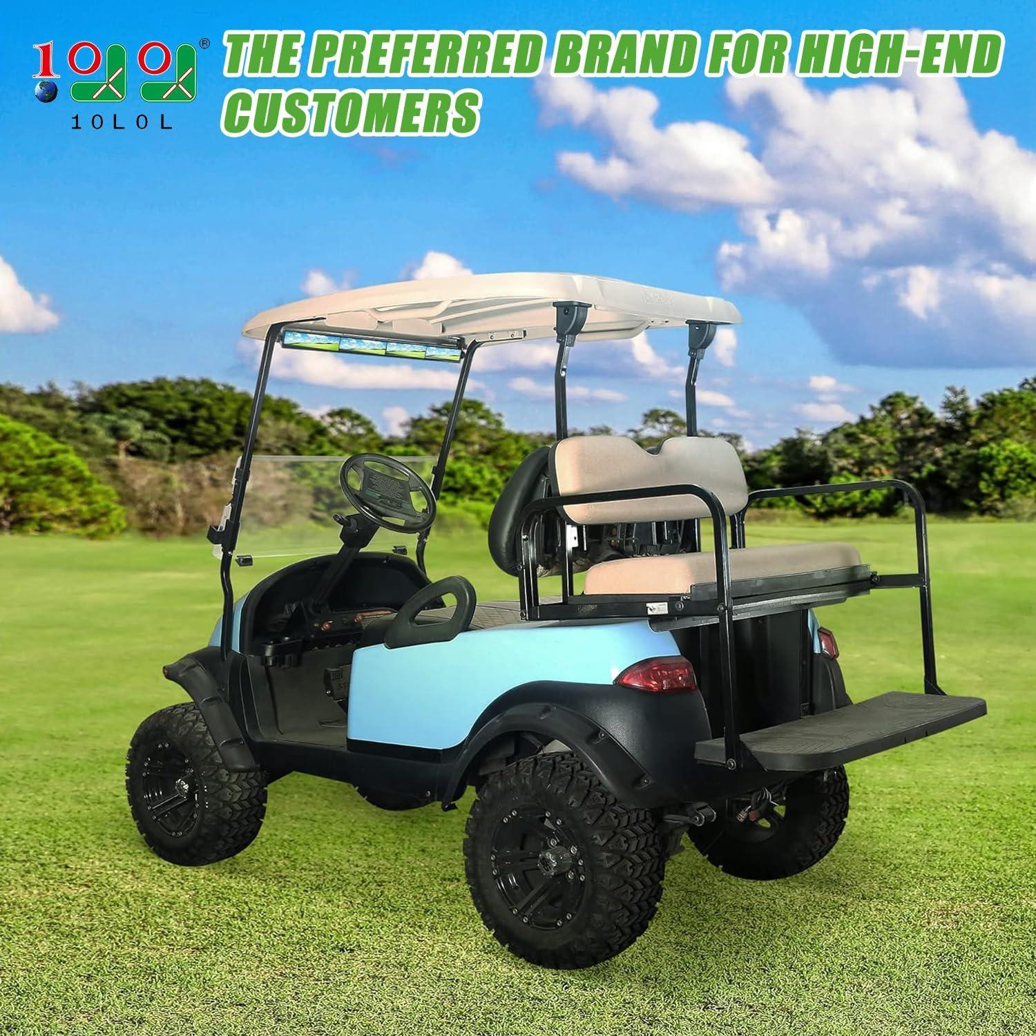 Espejo Retrovisor 4 Paneles 10L0L Ajustable para Carros de Golf