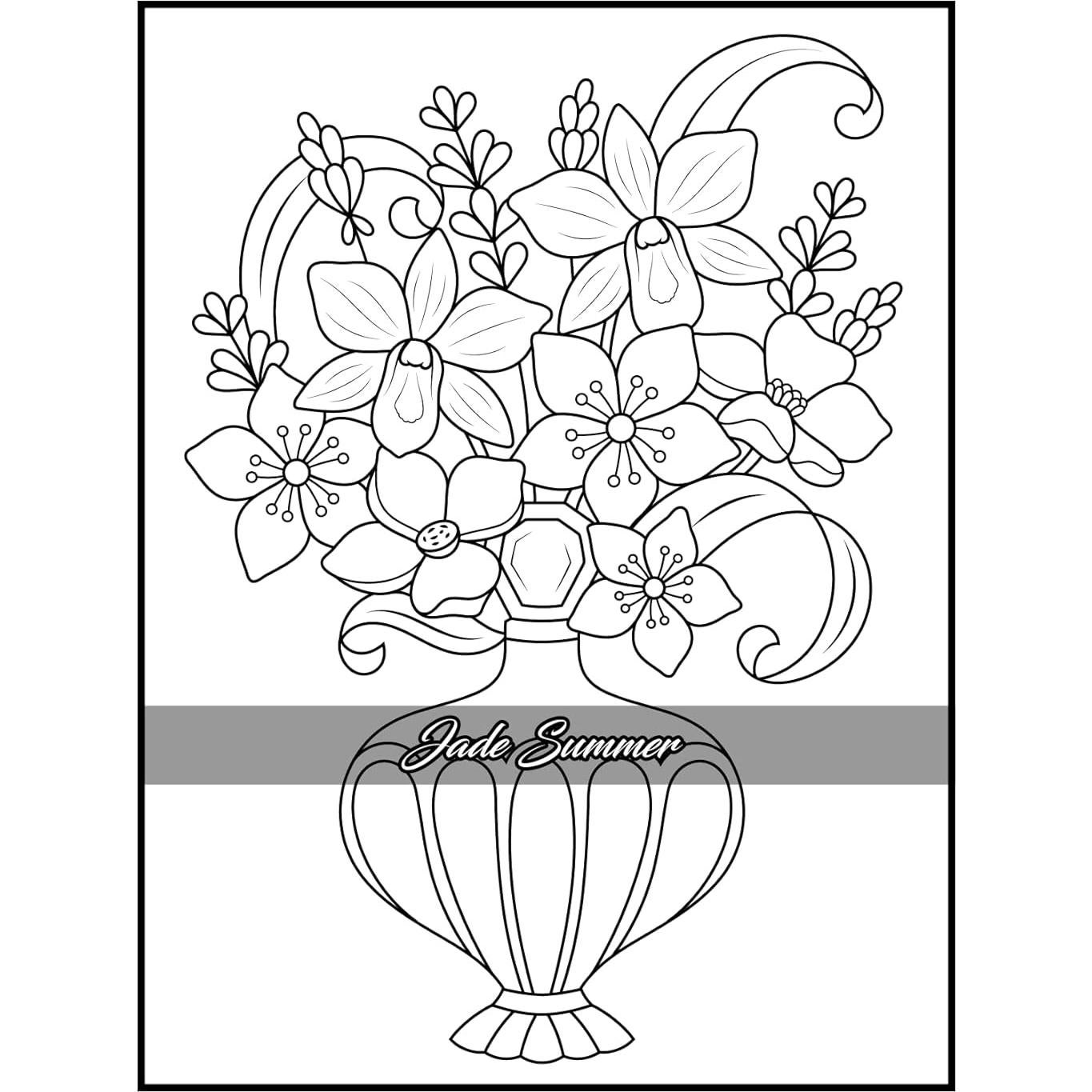 100 Flowers: An Adult Coloring Book with Bouquets, Wreaths, Swirls, Patterns, Decorations, Inspirational Designs, and Much More!