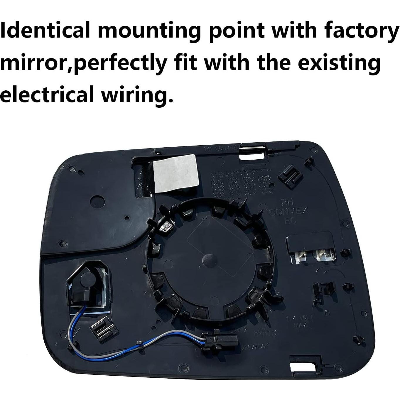 Espejo Lateral Derecho Calentado Yeparie para Dodge Ram 1500 2019-2021