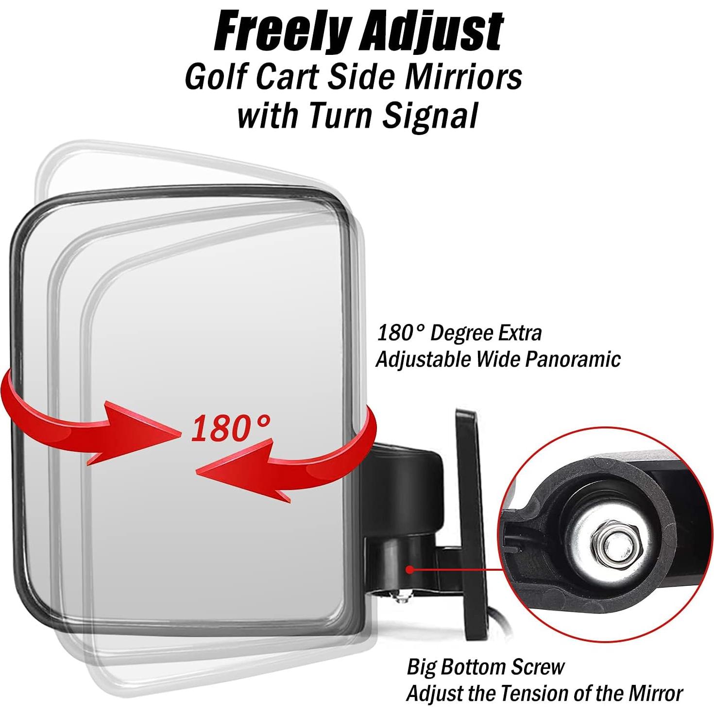 Espejo Lateral Plegable MOSNAI para Carrito de Golf Universal
