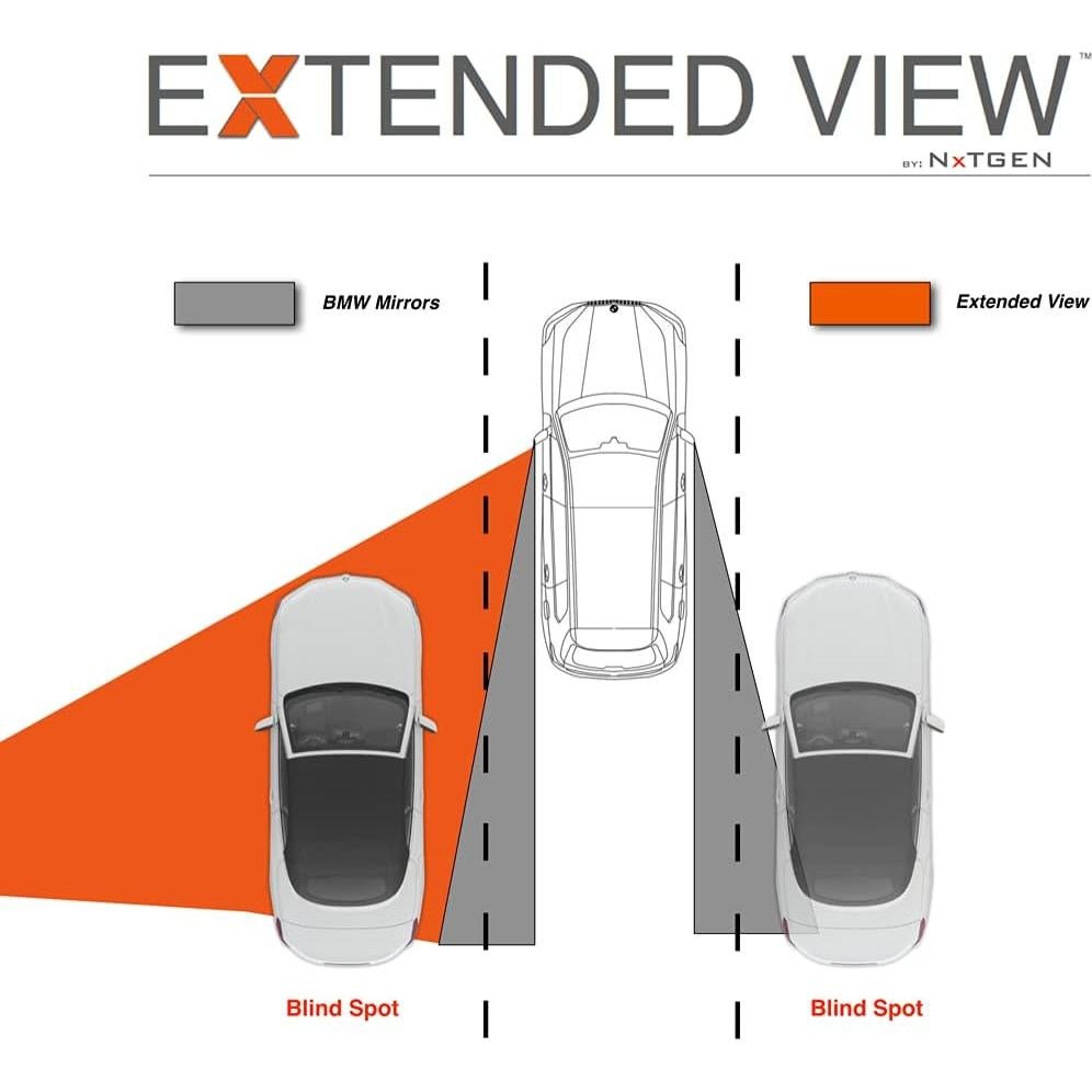 Espejos de Punto Ciego NXTGEN para BMW X5 - Juego de 2 Piezas