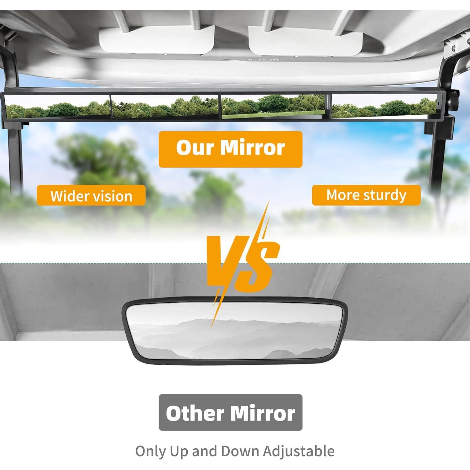 Espejo Retrovisor Wink 4 Paneles Mixopoly para Carrito de Golf