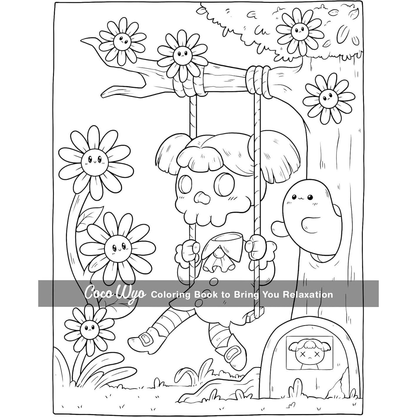 Creepy Cutie: Coloring Book for Adults and Teens Featuring Goth Kawaii and Spooky Cute Creatures of All Kinds and Many More