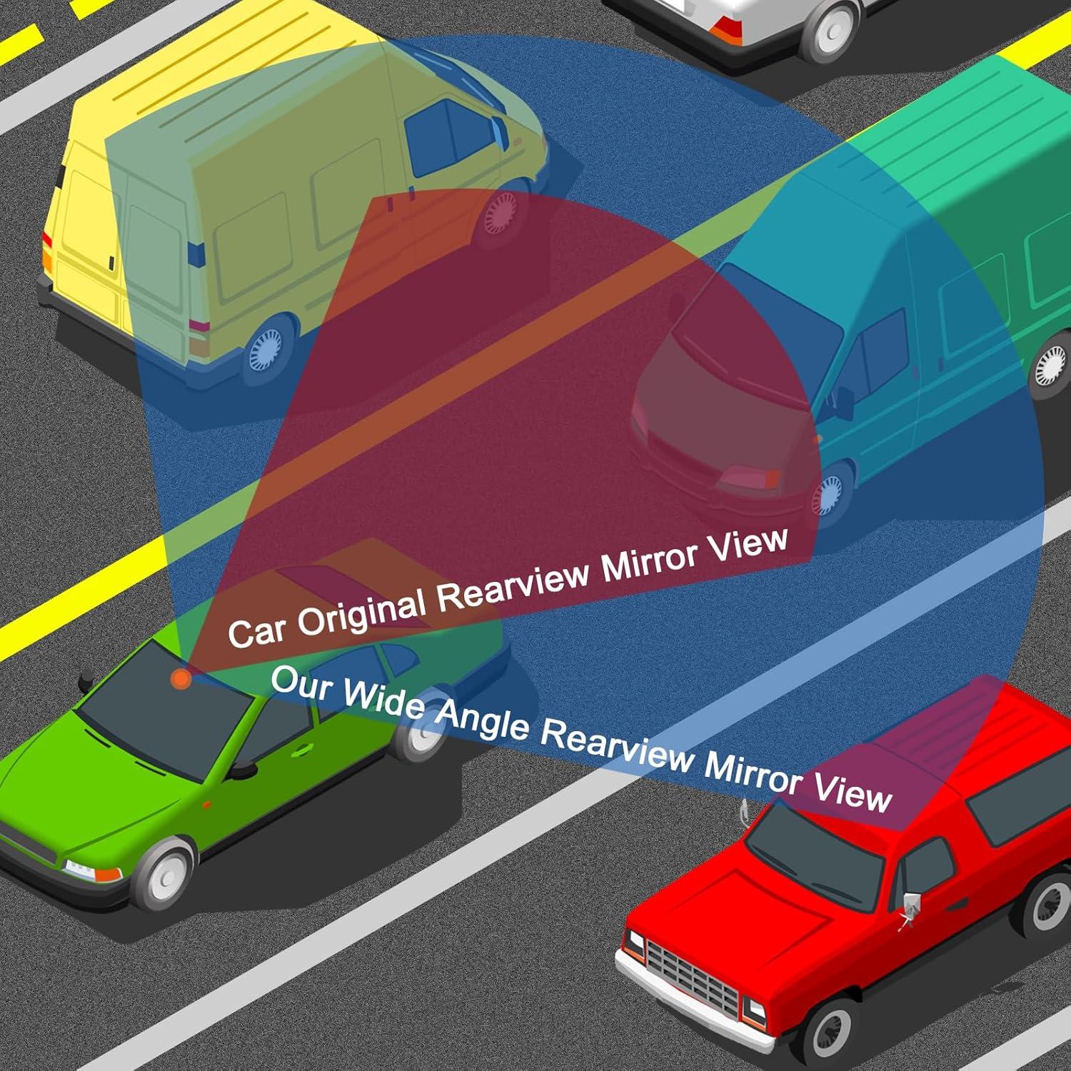 Espejo Retrovisor Convexo BOOMIBOO 30 cm Clip-on Universal