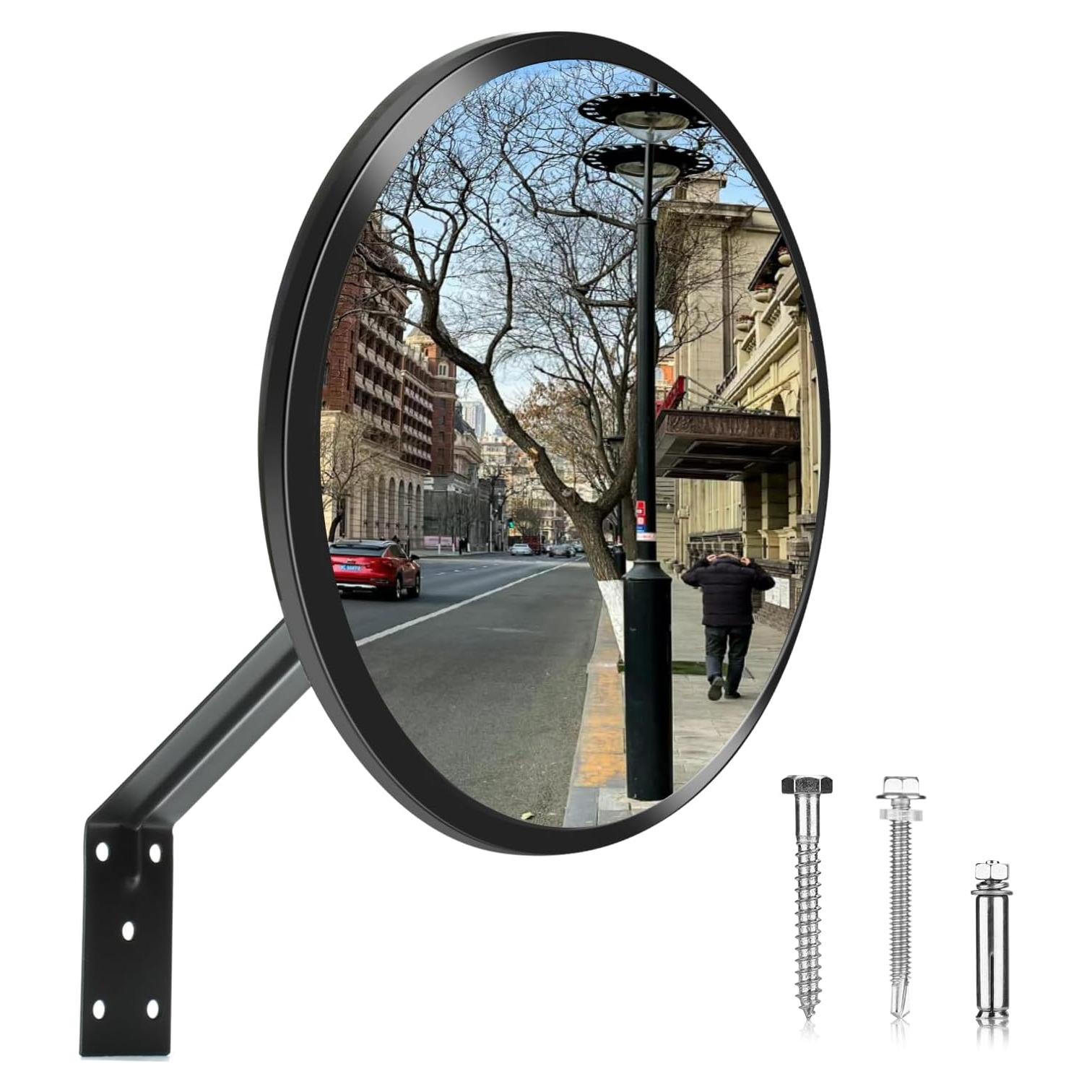 Espejo Convexo de Seguridad Acrílico 30 cm Ajustable Plumrelos