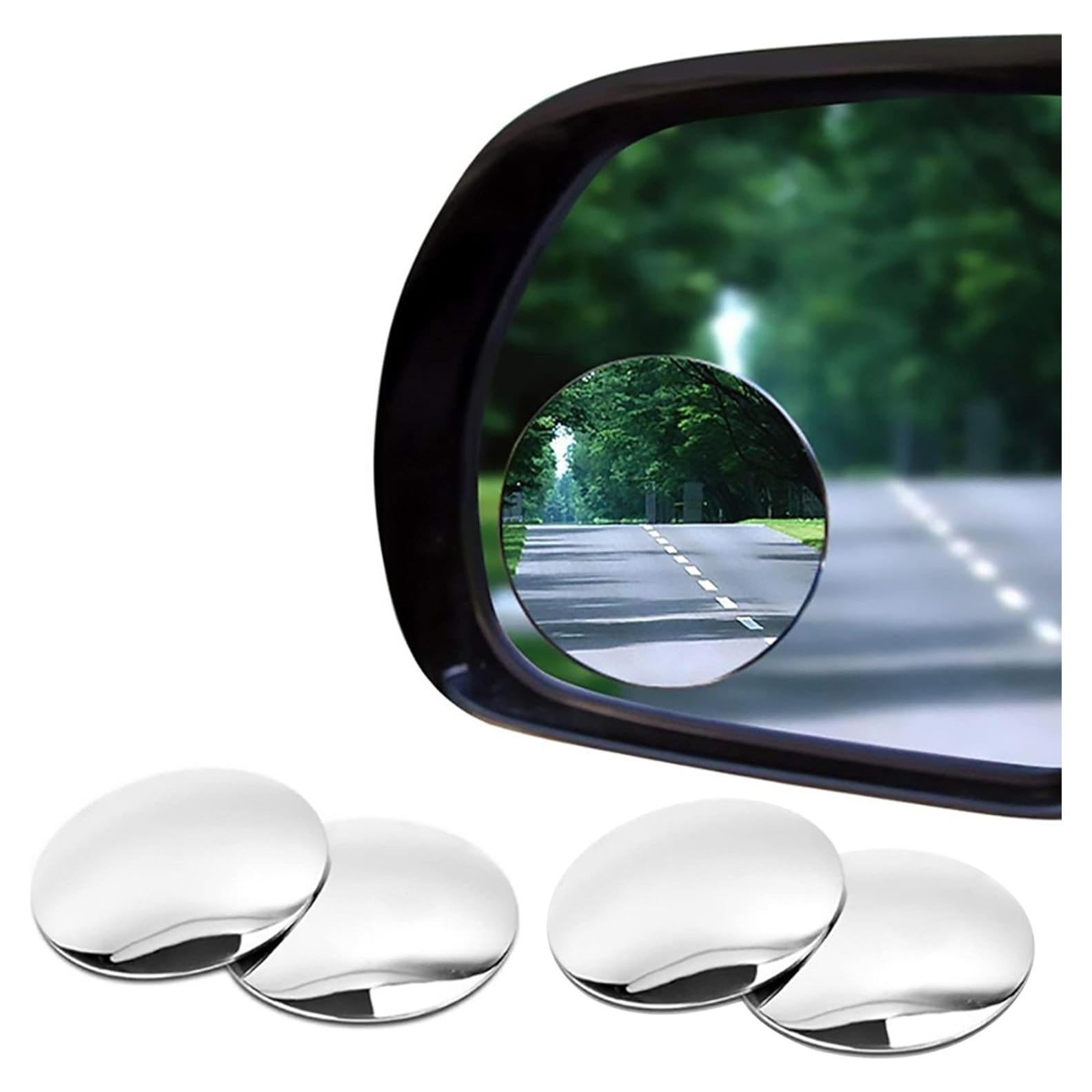 Espejos de Punto Ciego Ovalados 2" Contraptions Esenciales - Paquete de 4