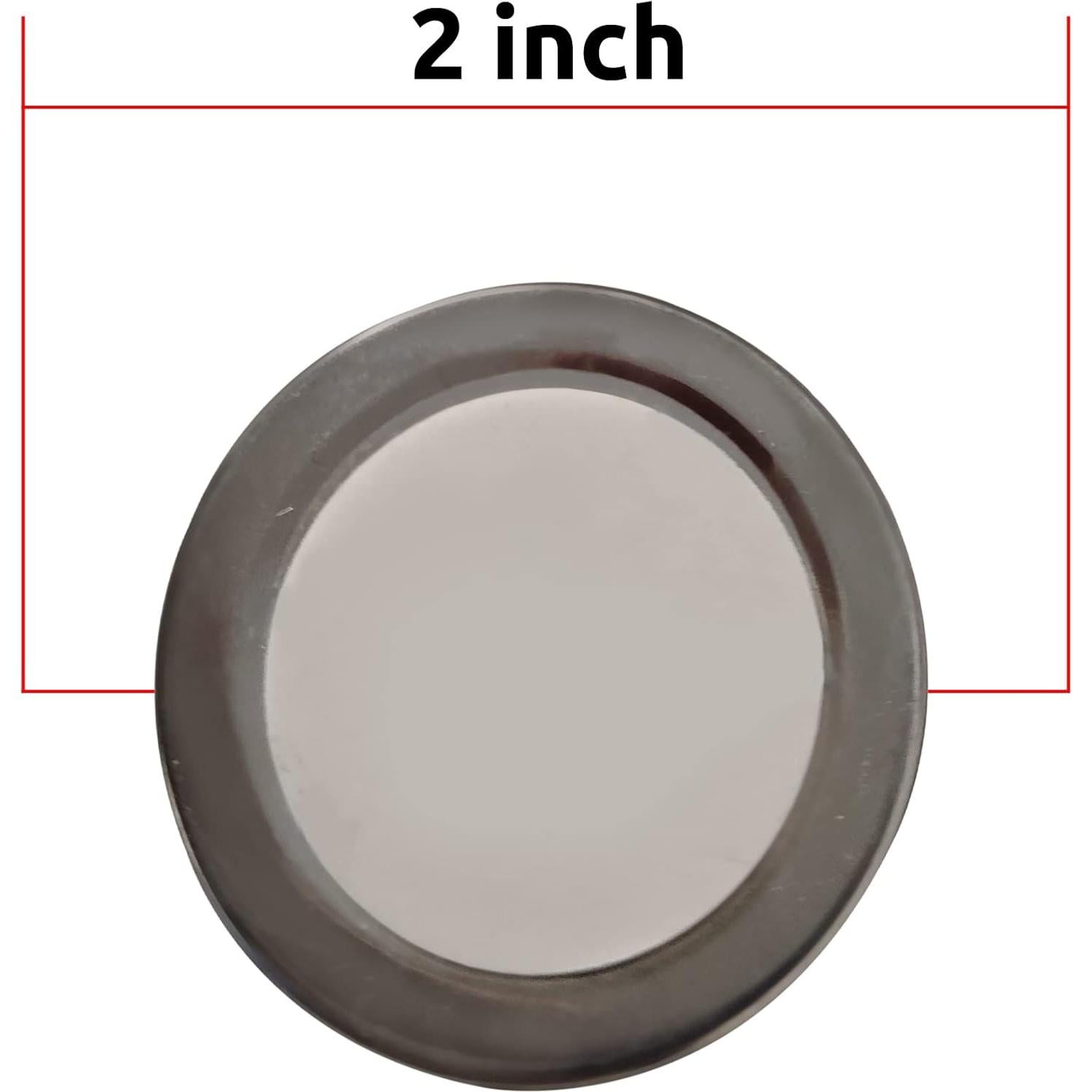 Espejos de Punto Ciego Ovalados 2" Contraptions Esenciales - Paquete de 4