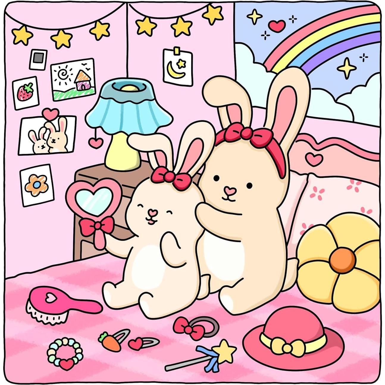 Sweetheart: Coloring Book for Adults & Teens Featuring Adorable Animals Valentines