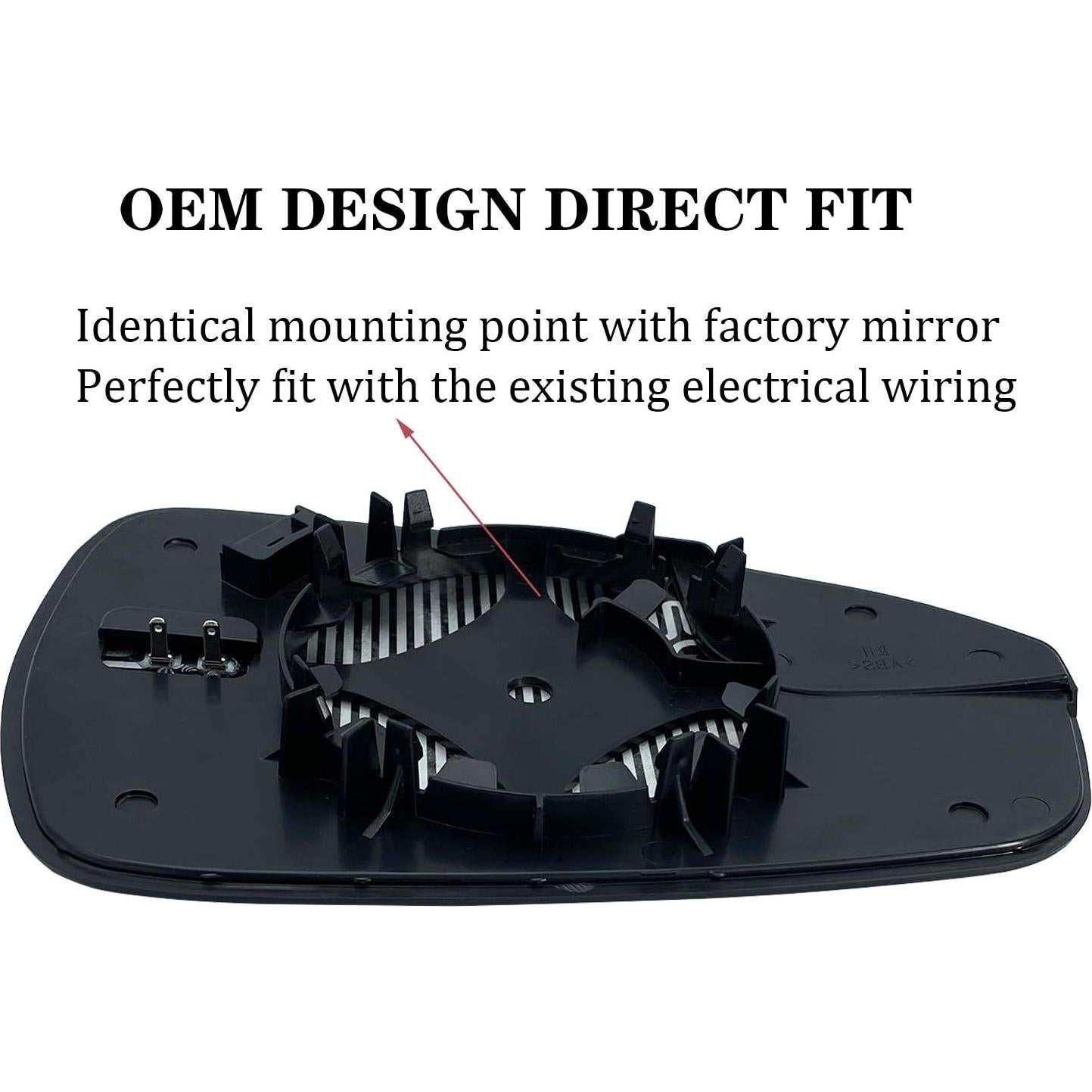 Espejo Lateral Izquierdo Calentado Ford Fusion 2013-2020