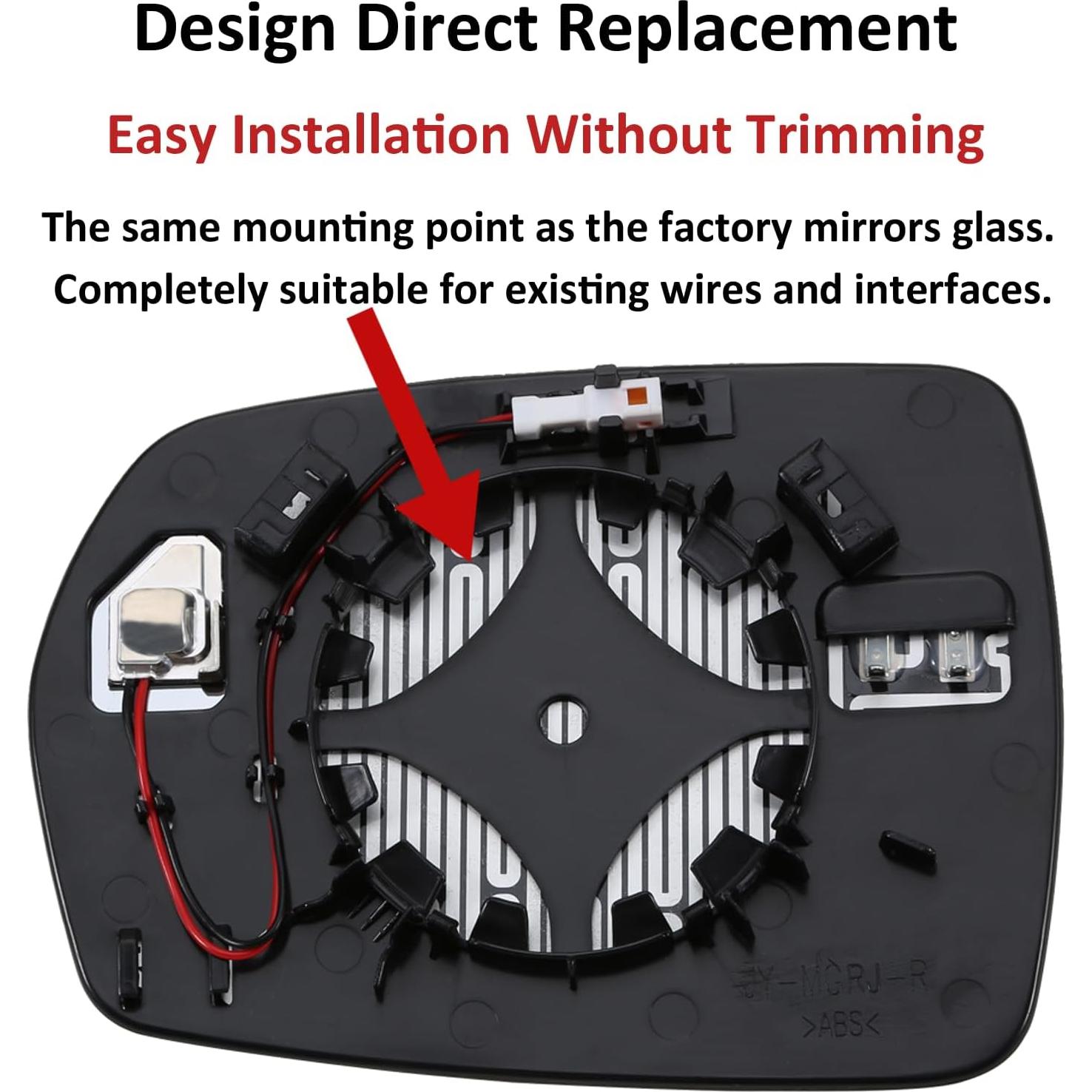 Cristal Espejo Lateral Derecho Ford Edge 2015-2021 - Calefacción