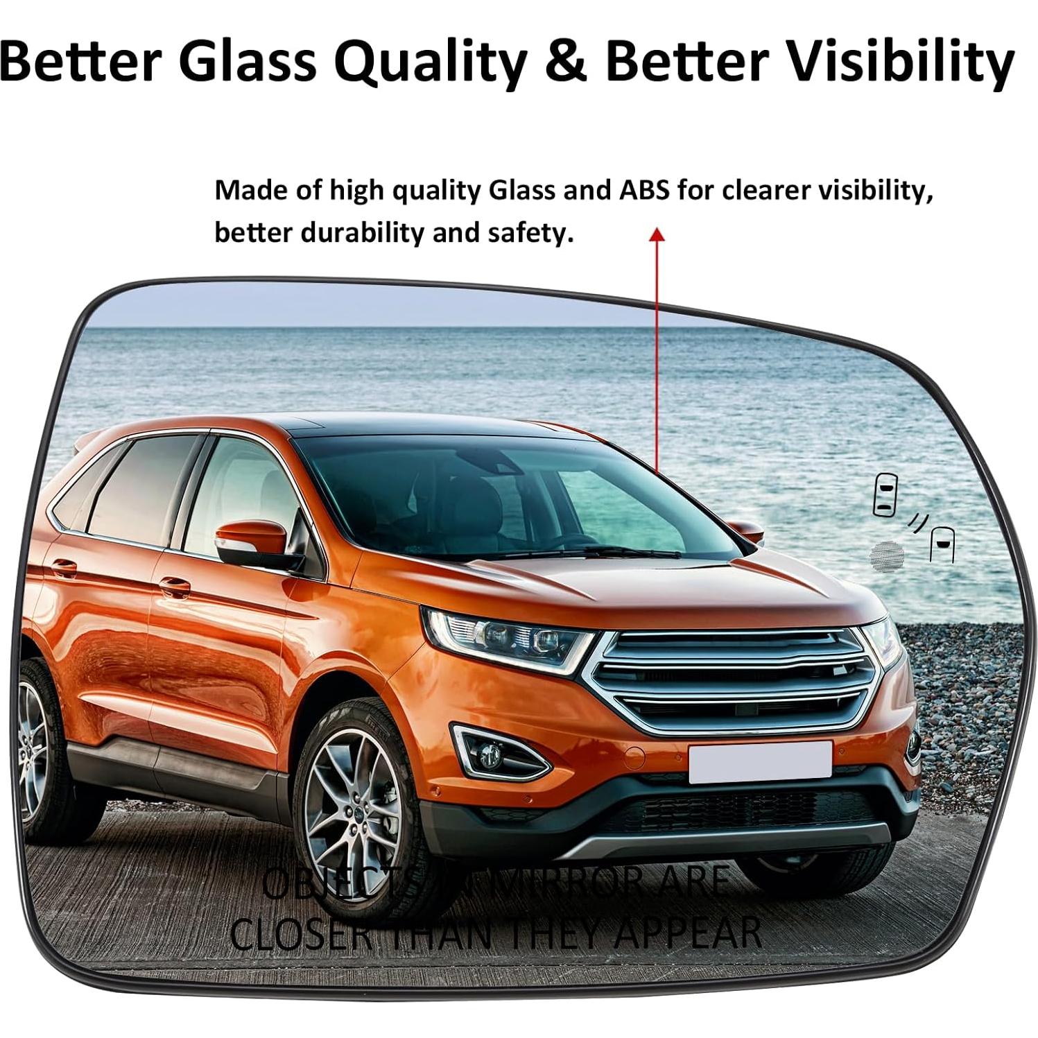 Cristal Espejo Lateral Derecho Ford Edge 2015-2021 - Calefacción