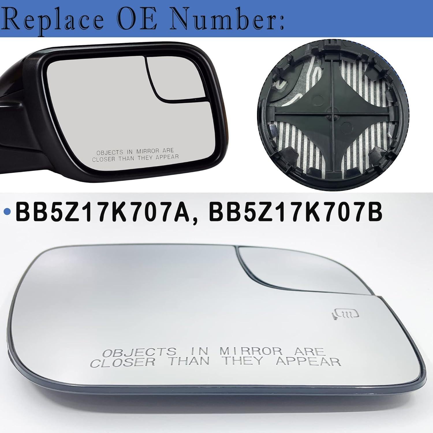 Cristal Espejo Lateral Calentado Danbojit Ford Explorer 2011-2017