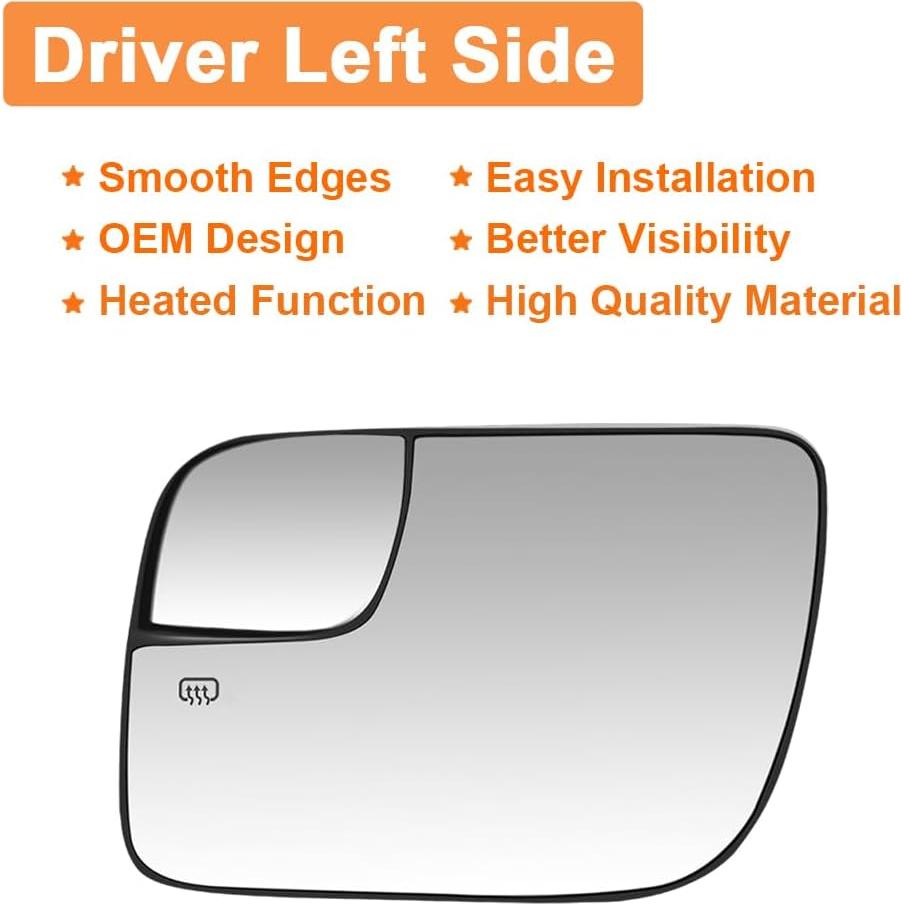 Espejo calefaccionado Senzeal lado izquierdo Ford Explorer 2011-2019