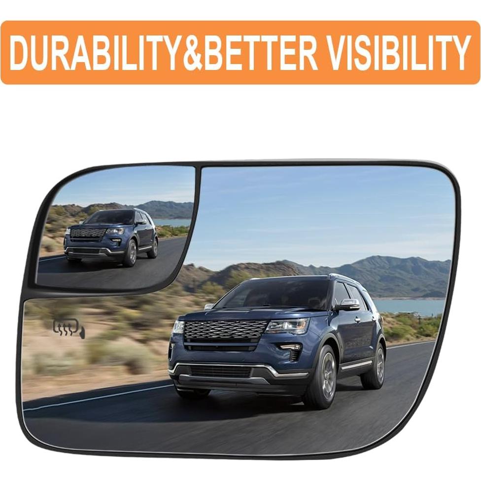 Espejo calefaccionado Senzeal lado izquierdo Ford Explorer 2011-2019
