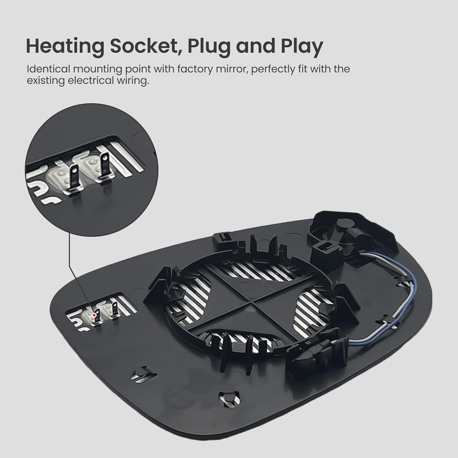 Cristal Espejo Lateral Izquierdo Chrysler Pacifica 2017-2023