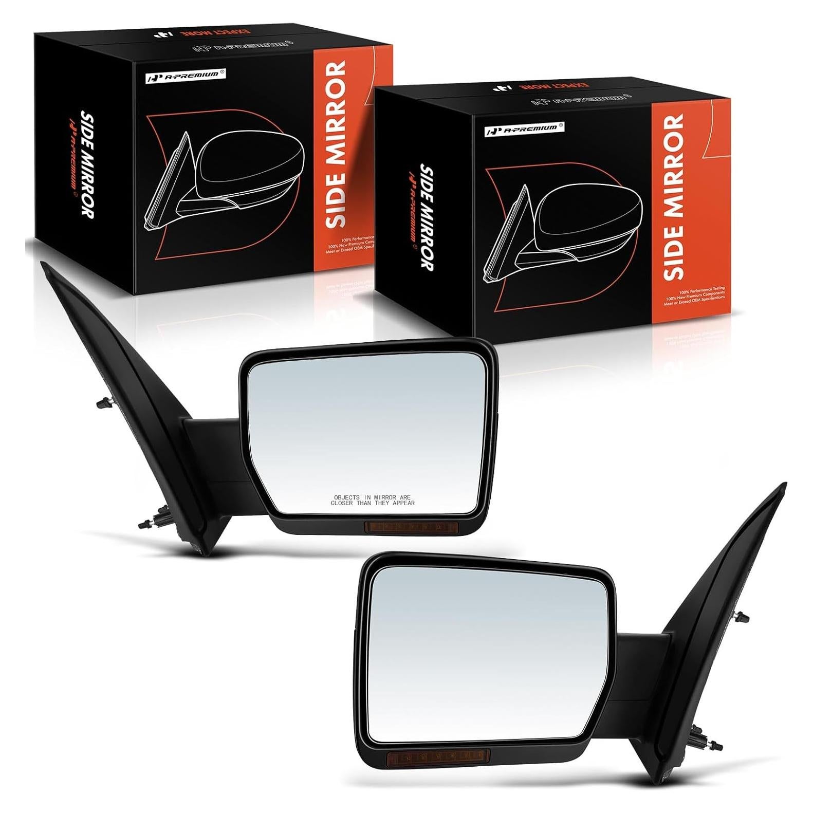 Espejos Eléctricos A-Premium para Ford F-150 2009-2011 - Cromo