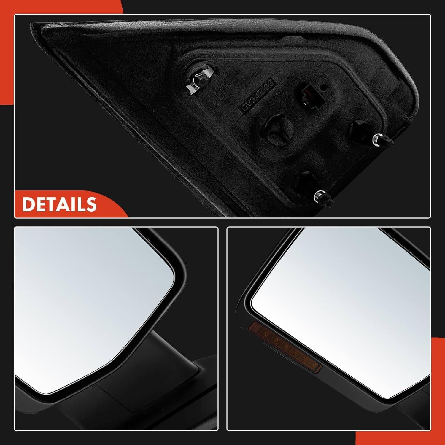 Espejos Eléctricos A-Premium para Ford F-150 2009-2011 - Cromo