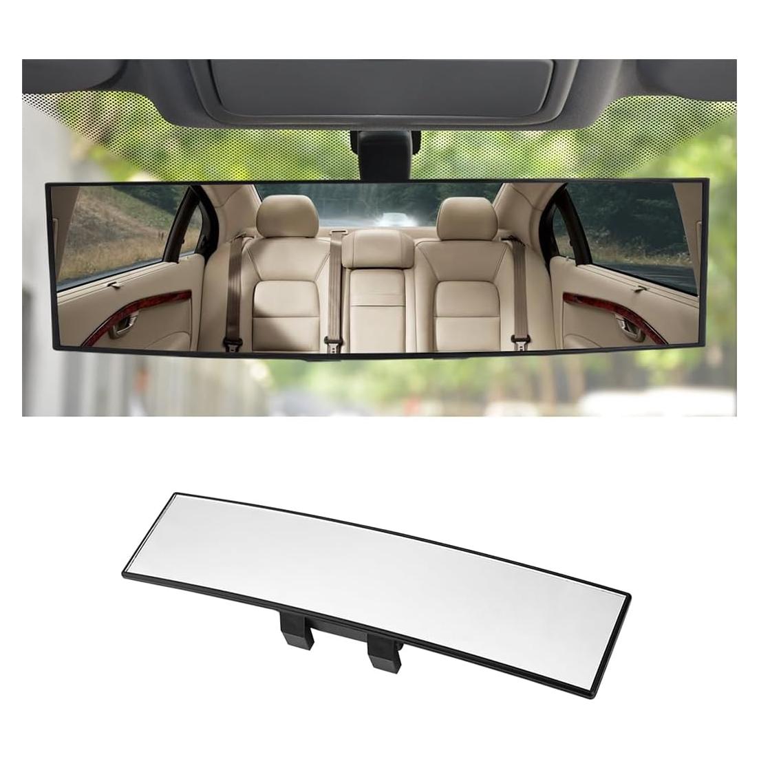 Espejo Retrovisor Convexo Panorámico Osilly 30.7x7.9cm Blanco