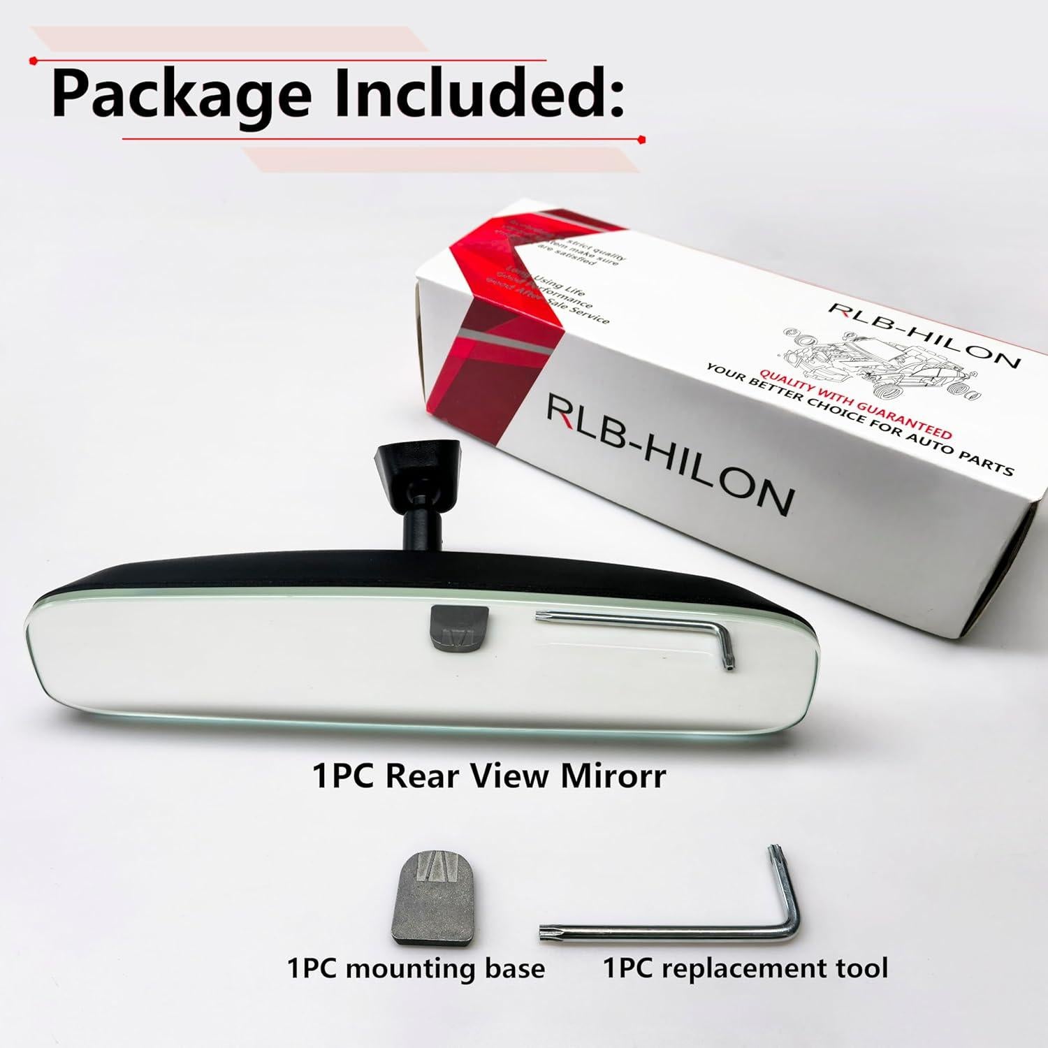 Espejo Retrovisor Sin Marco RLB-HILON 10.5" Universal