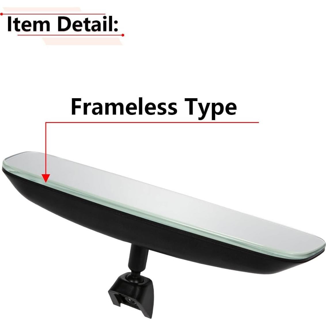 Espejo Retrovisor Sin Marco RLB-HILON 10.5" Universal