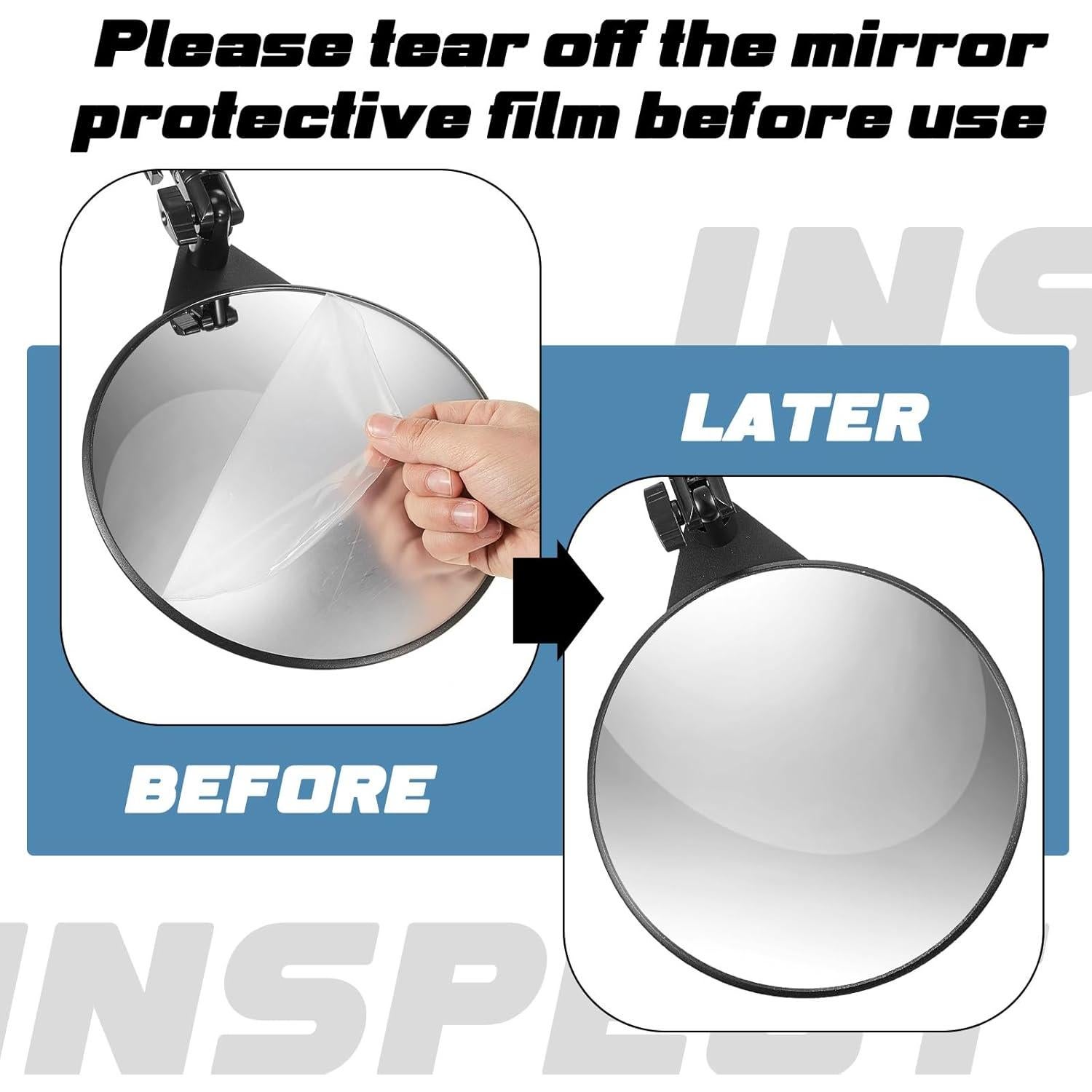 Espejos de Inspección Bajo Vehículo Barydat 8" Telescópico LED