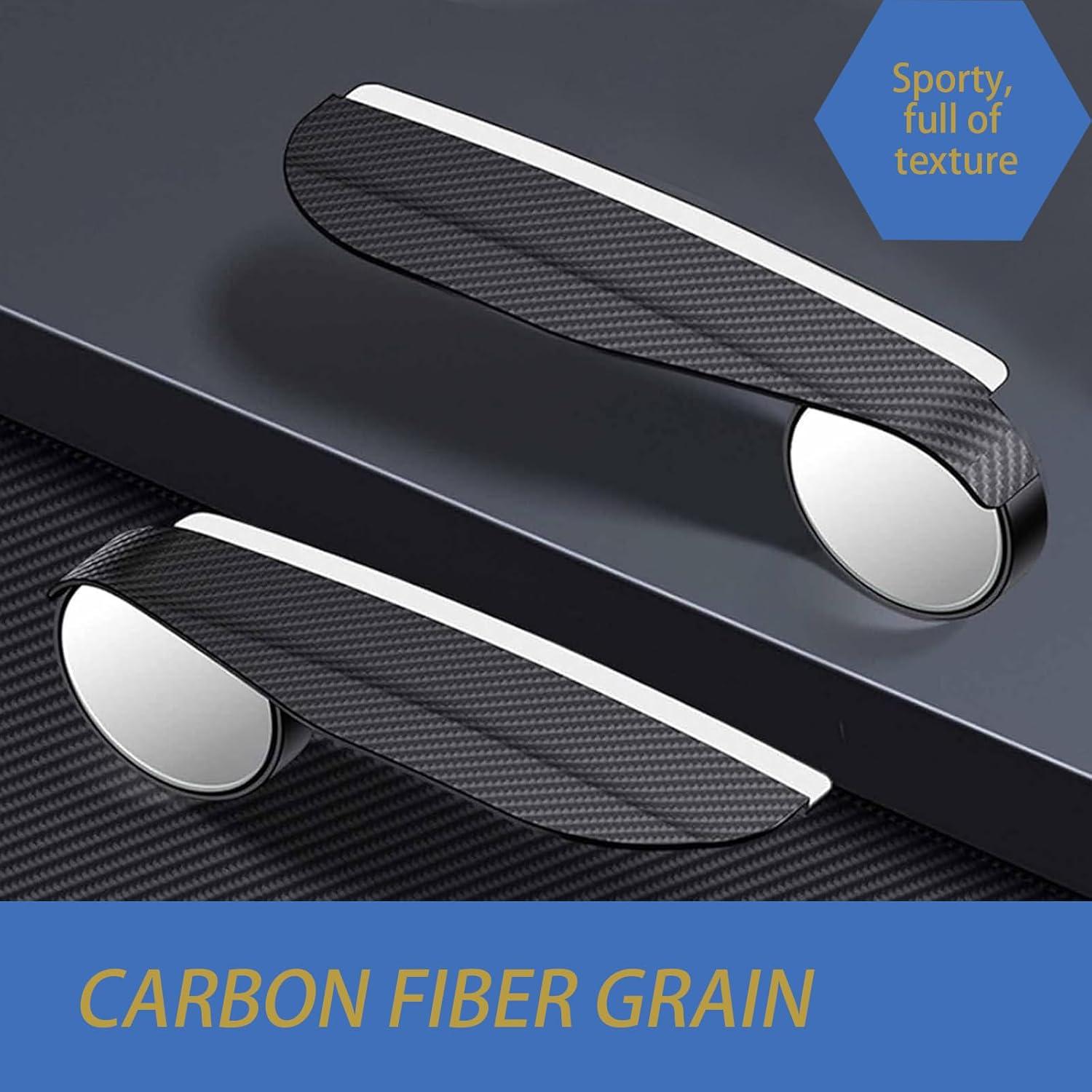 Espejo Retrovisor 2-en-1 icykale con Ceja de Lluvia Negro