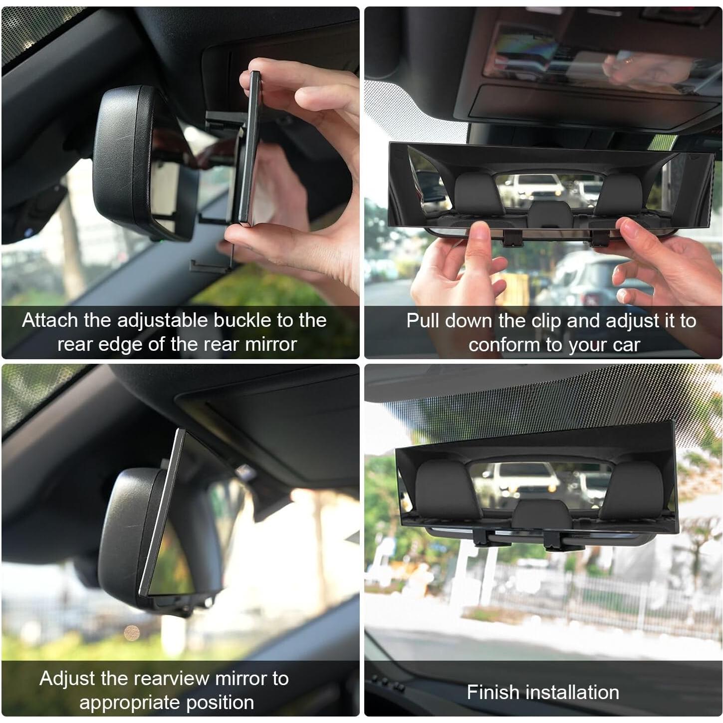 Espejo Retrovisor Convexo SINGARO Universal 33.5x9.8 cm