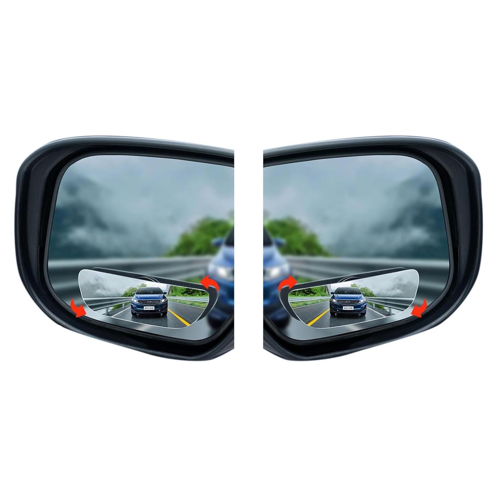 Espejos de Punto Ciego YIKANGHENG 9.9x3 cm Ajustables 2 Pcs