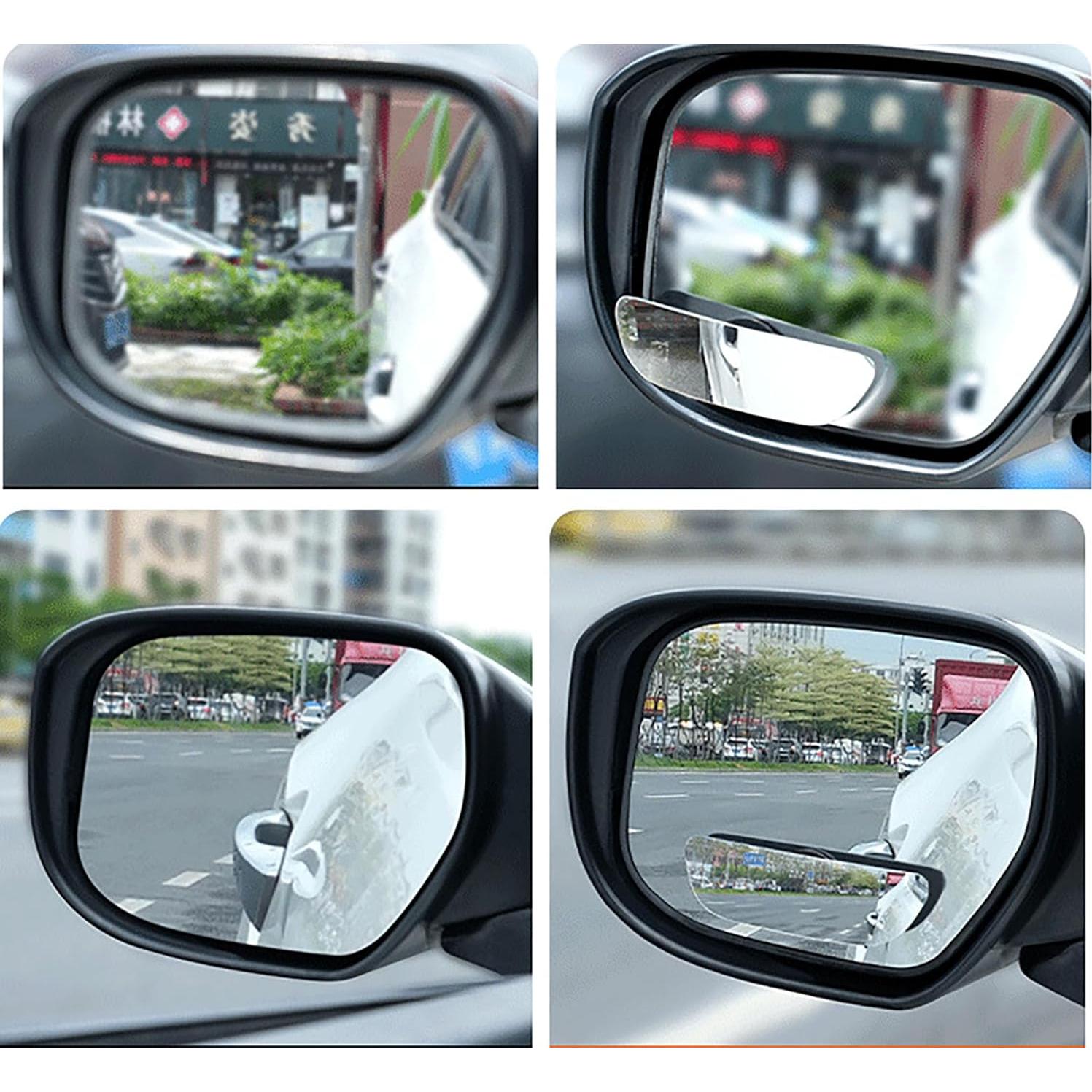 Espejos de Punto Ciego YIKANGHENG 9.9x3 cm Ajustables 2 Pcs