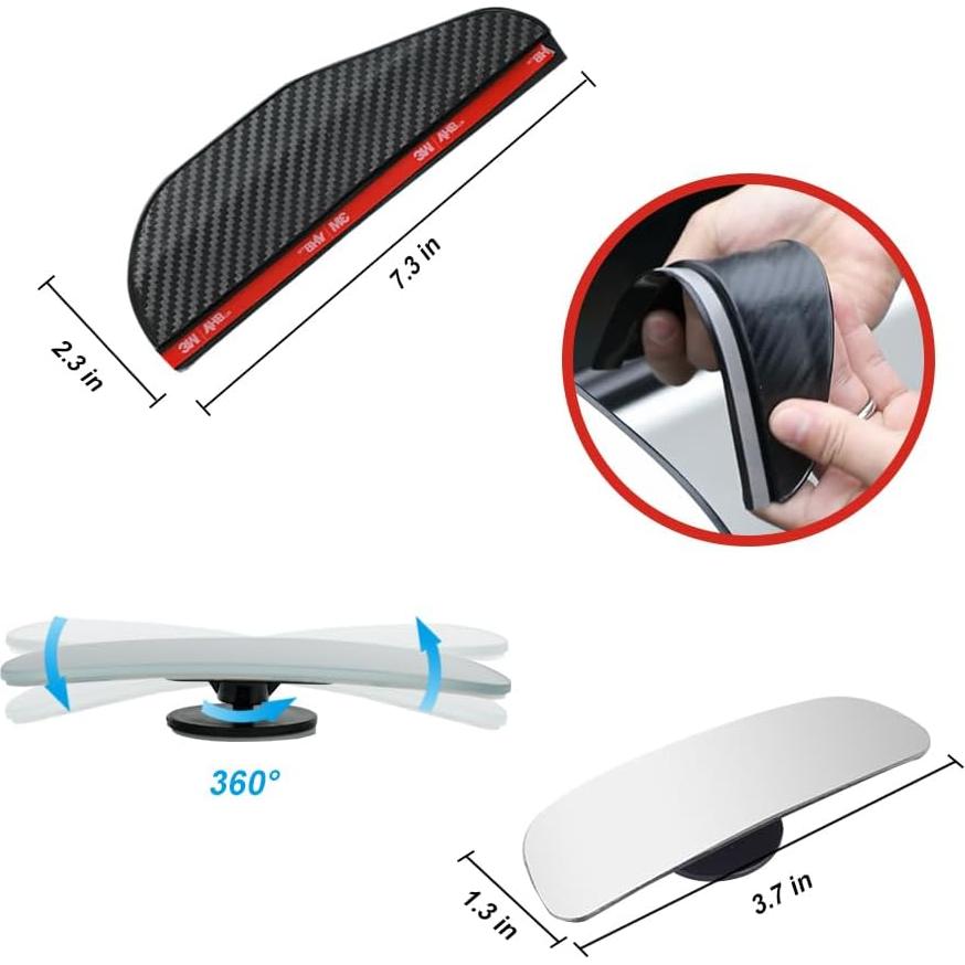 Espejos de Punto Ciego SANTACIN STC-YMJ-24 Redondos Ajustables