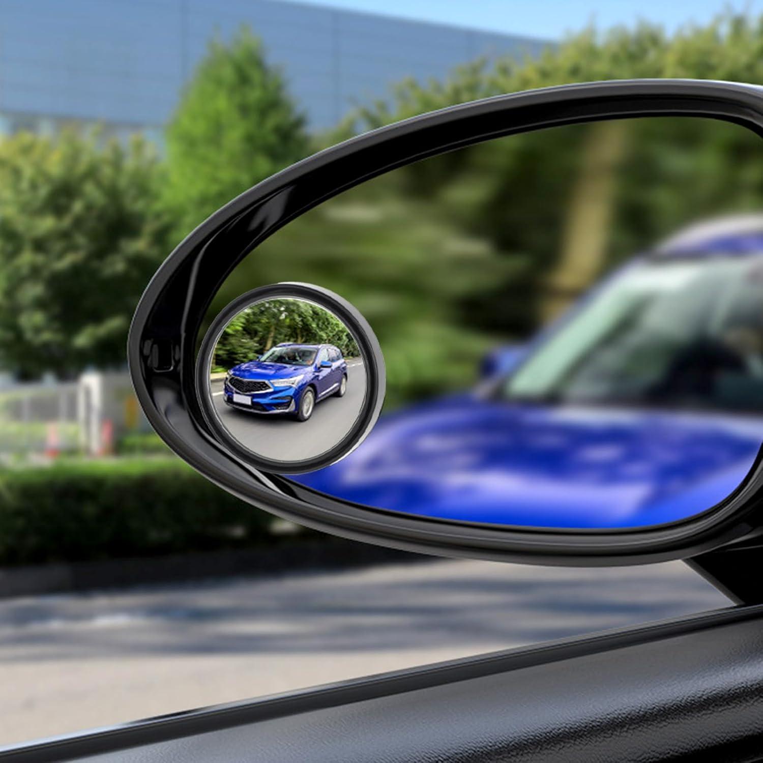 Espejos de Punto Ciego Yuomeaz - 2 Piezas, 5 cm, Negro