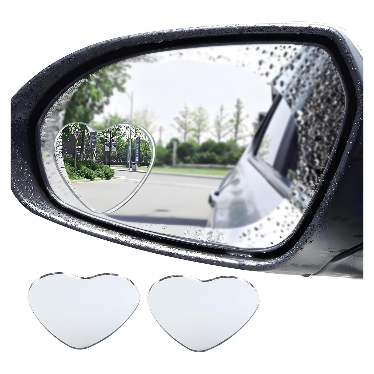 Espejo de Punto Ciego Hbxdeco Corazón 2PCS Ajustable 360°