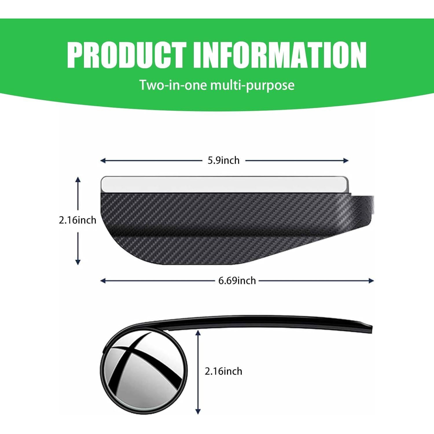 Pack 2 Espejos Retrovisores Universales UGSHY para Lluvia