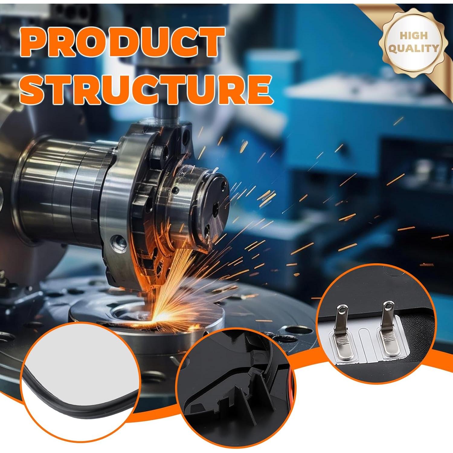 Espejo Calentado Izquierdo con Punto Ciego GoaMotors Toyota Highlander 2020-2024