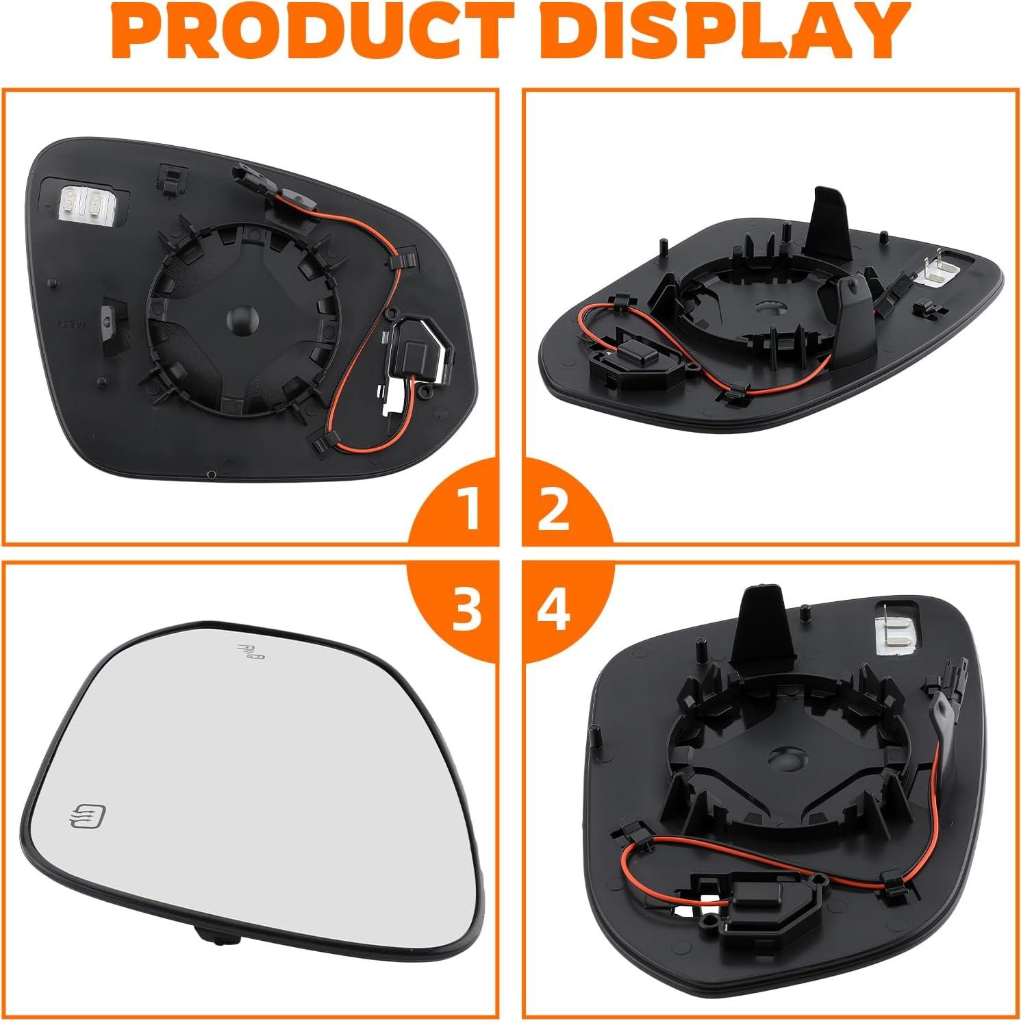 Espejo Calentado Izquierdo con Punto Ciego GoaMotors Toyota Highlander 2020-2024