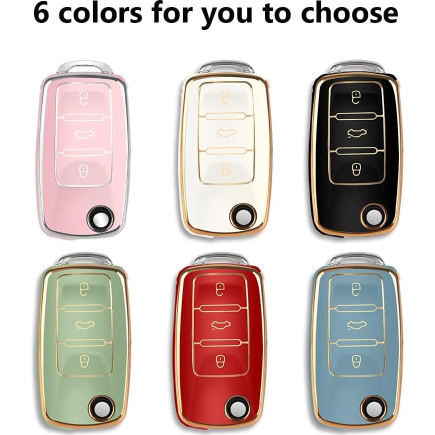 Funda de Llavero TPU MILD EAST para VW Beetle Jetta Rosa