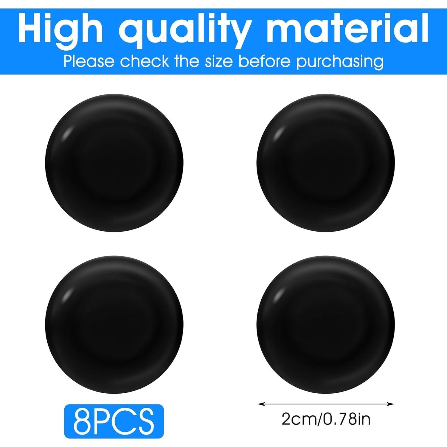 8 Piezas Cubierta Protectora Agujero Llave Coche TIESOME Negro