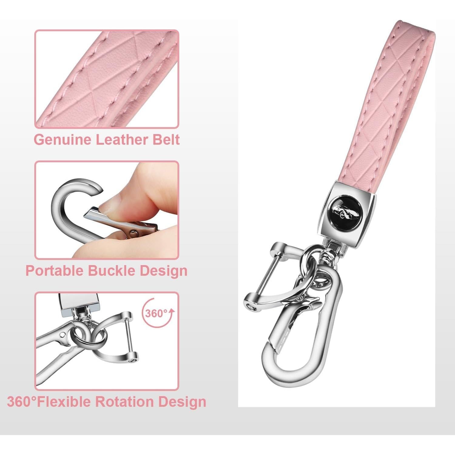 Funda de Llave QBUC para Honda Accord Civic HR-V CR-V 2022-2025 Rosa