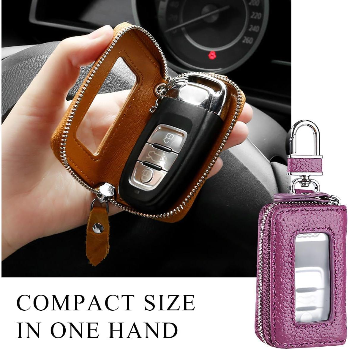 Funda de Llave de Auto Gasedin Púrpura Impermeable Universal