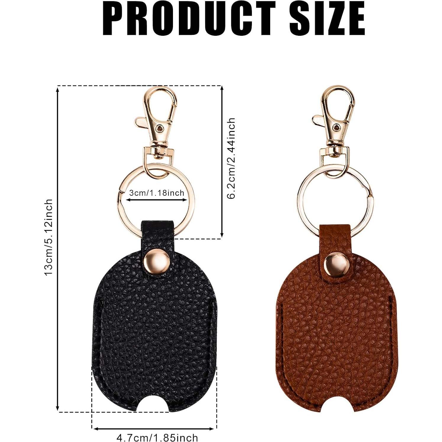 Funda de Llave de Coche de Cuero PU 2 Piezas - Soporte Vintage