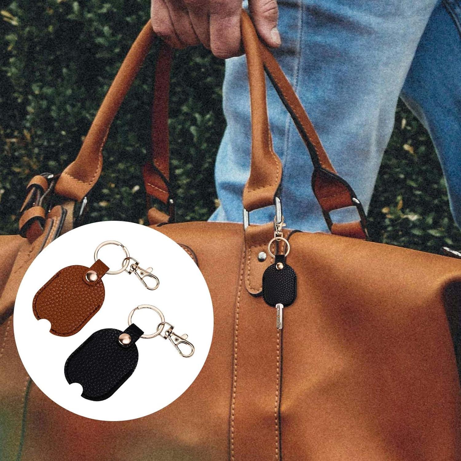 Funda de Llave de Coche de Cuero PU 2 Piezas - Soporte Vintage