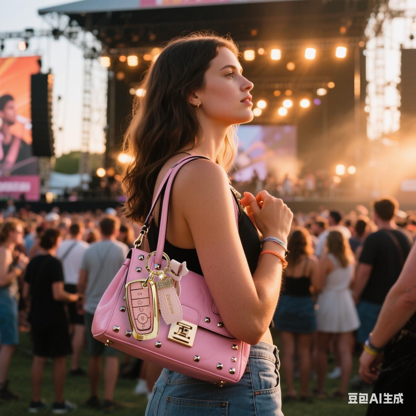 Cubierta de Llave Simocky Rosa para Jeep Grand Cherokee 5 Botones