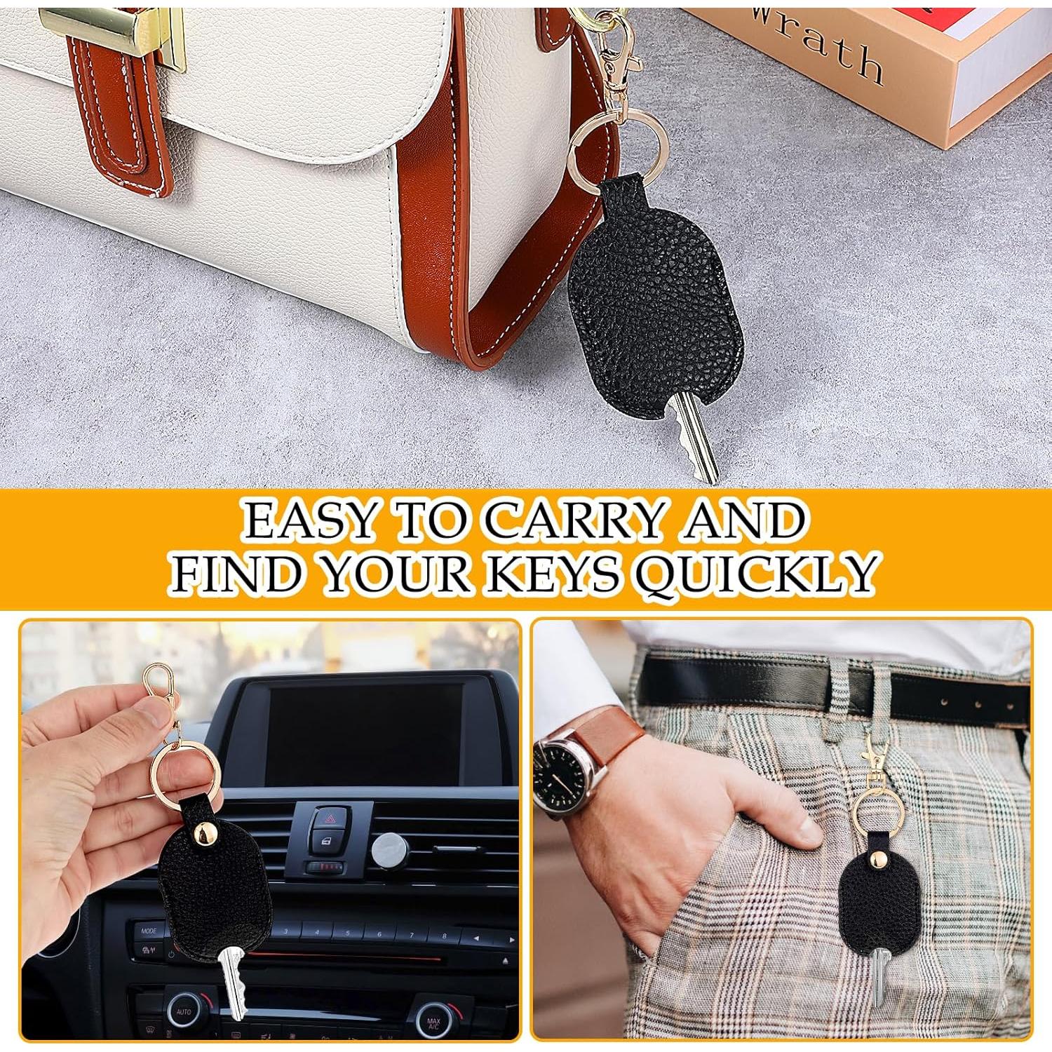 Porta Llaves de Cuero PU Nogeqi para Coche - Negro