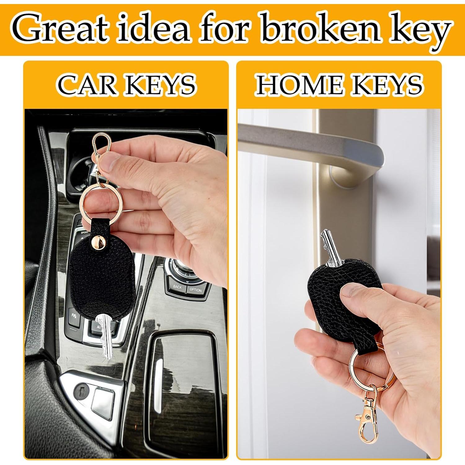 Porta Llaves de Cuero PU Nogeqi para Coche - Negro