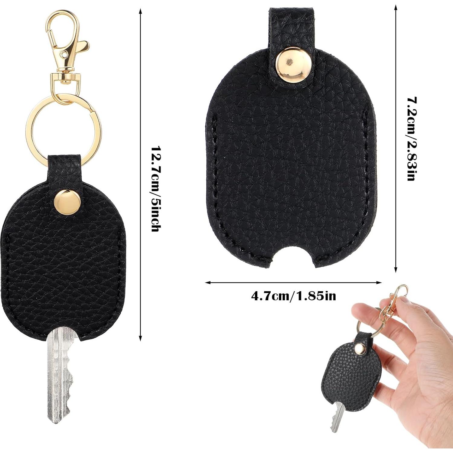 Funda de Llave de Cuero PU Ymapinc - 2 Piezas, Negro